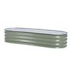 Raised Garden Bed Steel   Outdoor Planter Box with Open Bottom for Vegetables Fruits Flowers
