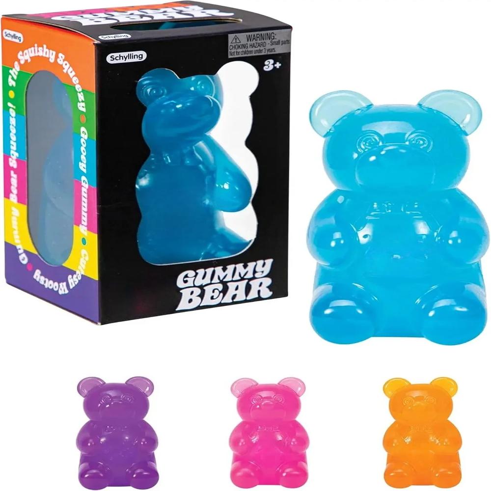 ##Cute Bear Nee Maltose Squeeze Toy Dough Colorful Sensory Toy Creative DIY Assembly New Item Desk Decoration Stress Relief Doll