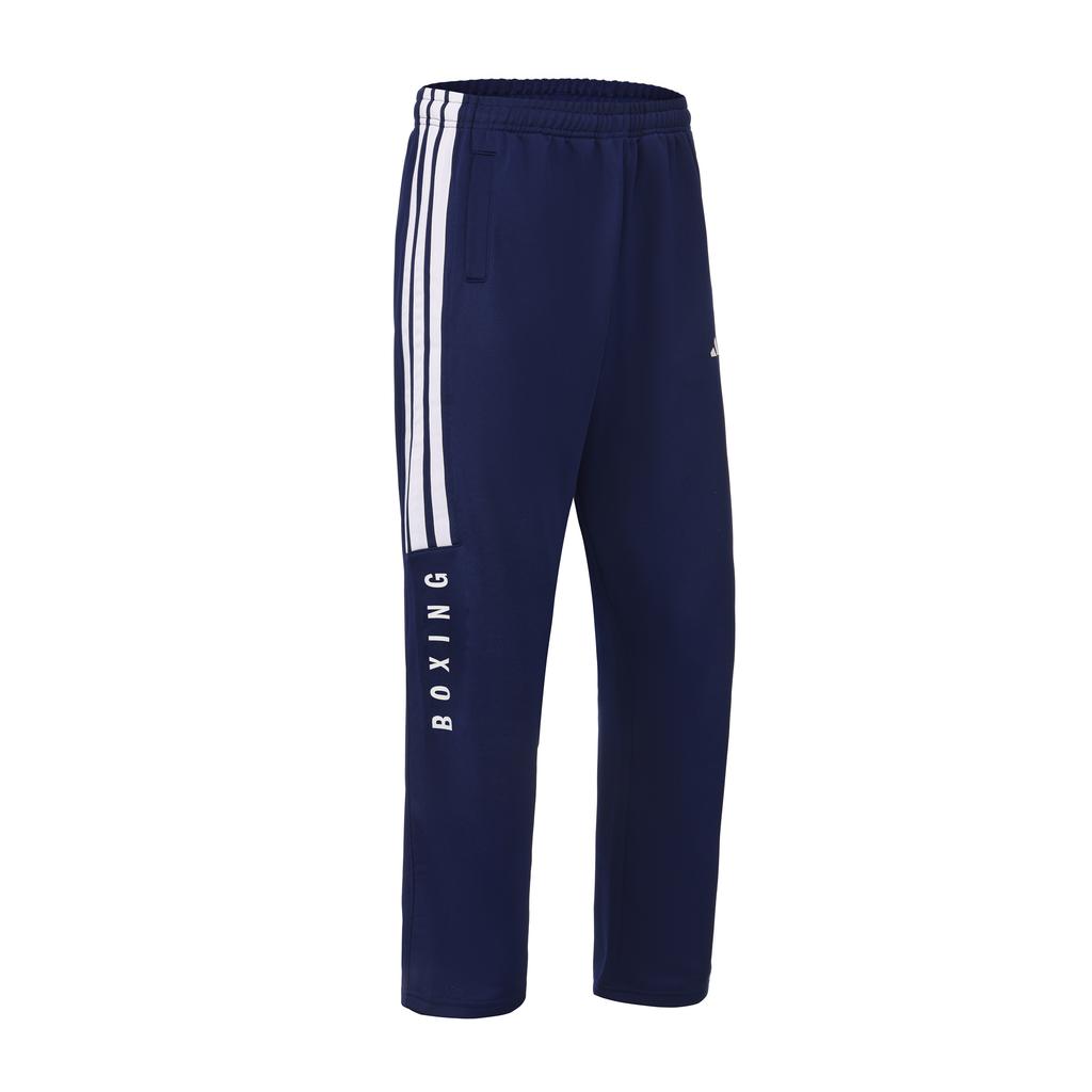 Adidas Boxing 3-Stripes Classic Retro Straight Leg Pants Jacket Two-Piece Casual Sports Suit Unisex Suit Dark-Blue TR30JR1BX-DBW+TR30PR1BX-DBW
