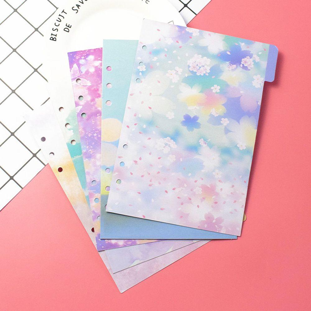 Page Tab Notebook Divider Index Binder Index Page Cherry Blossoms Style Loose Leaf Separator Page
