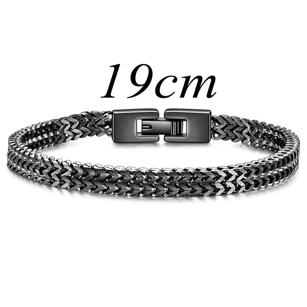 European & American Hip Hop 6MM Dragon Bone Snake Chain Bracelet - Fashionable Titanium Steel
