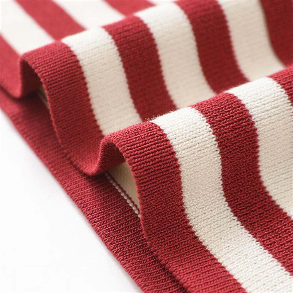 Women's Striped Slim Fit Round Neck Short Sleeve Knit Top - Spring/Summer 2025 Collection