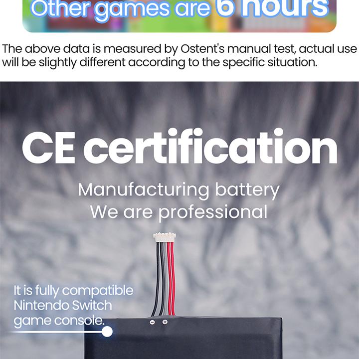 OSTENT 4310mAh 3.7V HAC-003 Rechargeable Battery for Nintendo Switch Game Console Replacement Battery with Repair Tool Kit