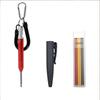 Graphite Marking Pencil with Lock Buckle Extended Pen Holder Durable Anti-drop Pen Sleeve Woodworking Marking Tool