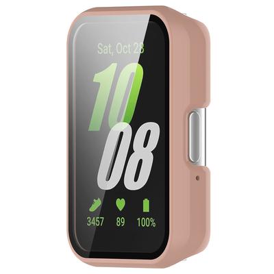 PC Watch Case Full Coverage Tempered Film Frame with Tempered Glass Dustproof Anti-Scratch for Samsung Galaxy Fit 3