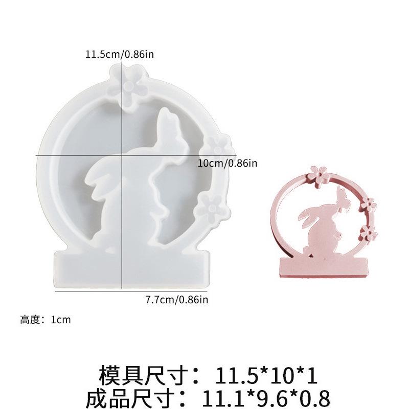

Силиконовая форма для Пасхи Зайчик Силиконовые формы Креативная форма для мыла в виде пасхального зайчика Подсвечник Силиконовая форма Для изготовления мыла и свечей