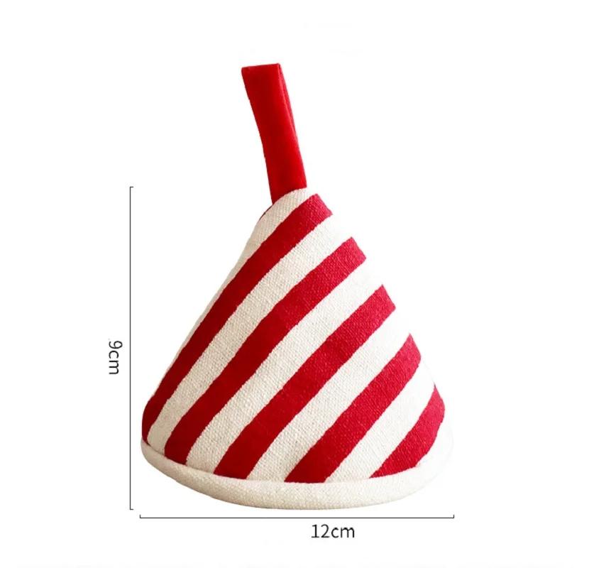 New Triangle Pot Handle Cap Durable Kitchen Tool Non-slip Heat Insulation Glove High Temperature Resistance Cotton Oven Gloves