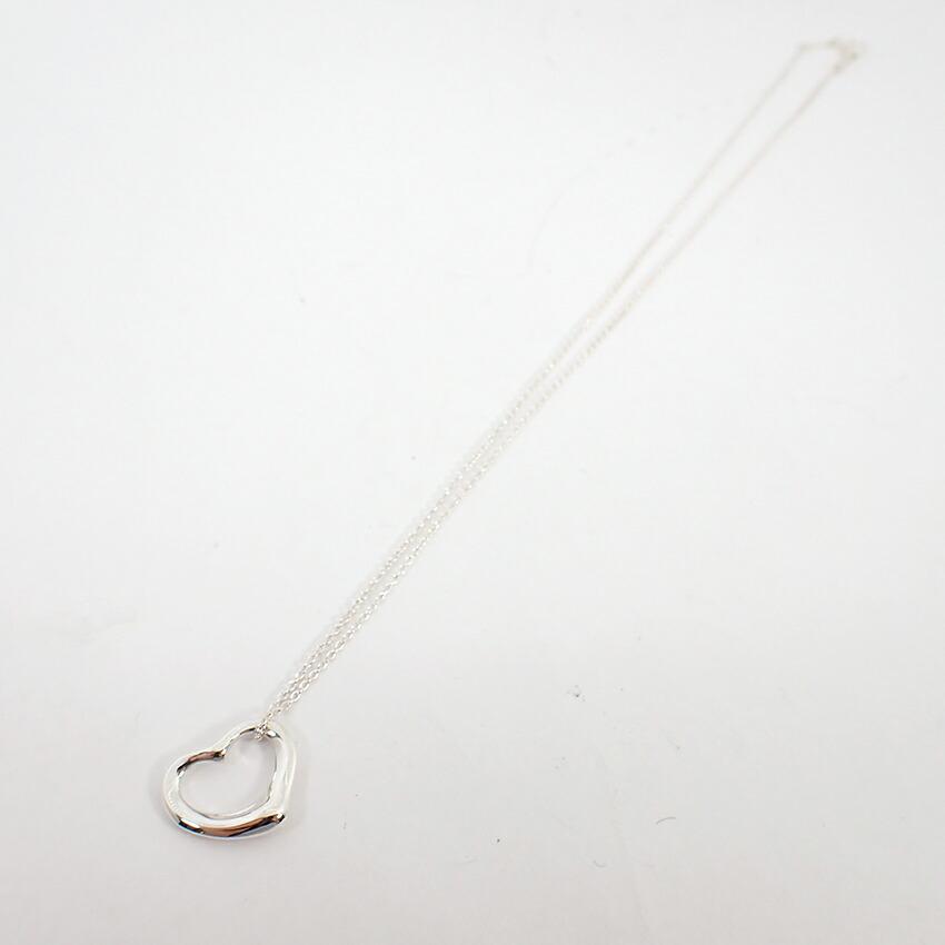 [Used] TIFFANY/Tiffany 925 Open Heart Pendant/Necklace/j28-35