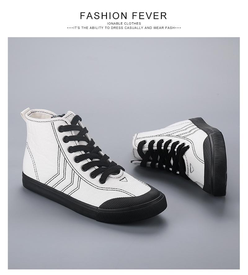 2026 Spring Women's Breathable High-Top Canvas Sneakers – Classic Versatile Casual Shoes