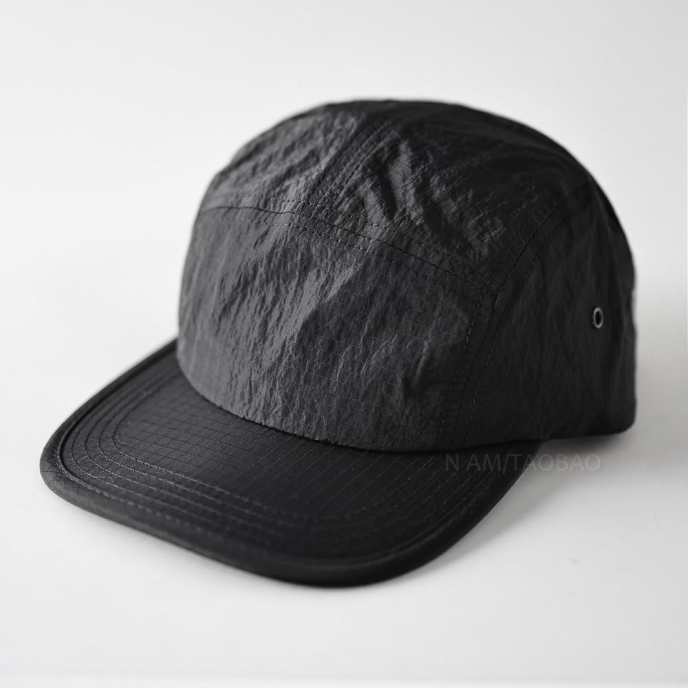 Solid Color Quick-drying Plaid Hemming Sun Flat-brimmed Hat Men Women Running Sports Breathable Sunshade Ultra-thin Baseball Cap