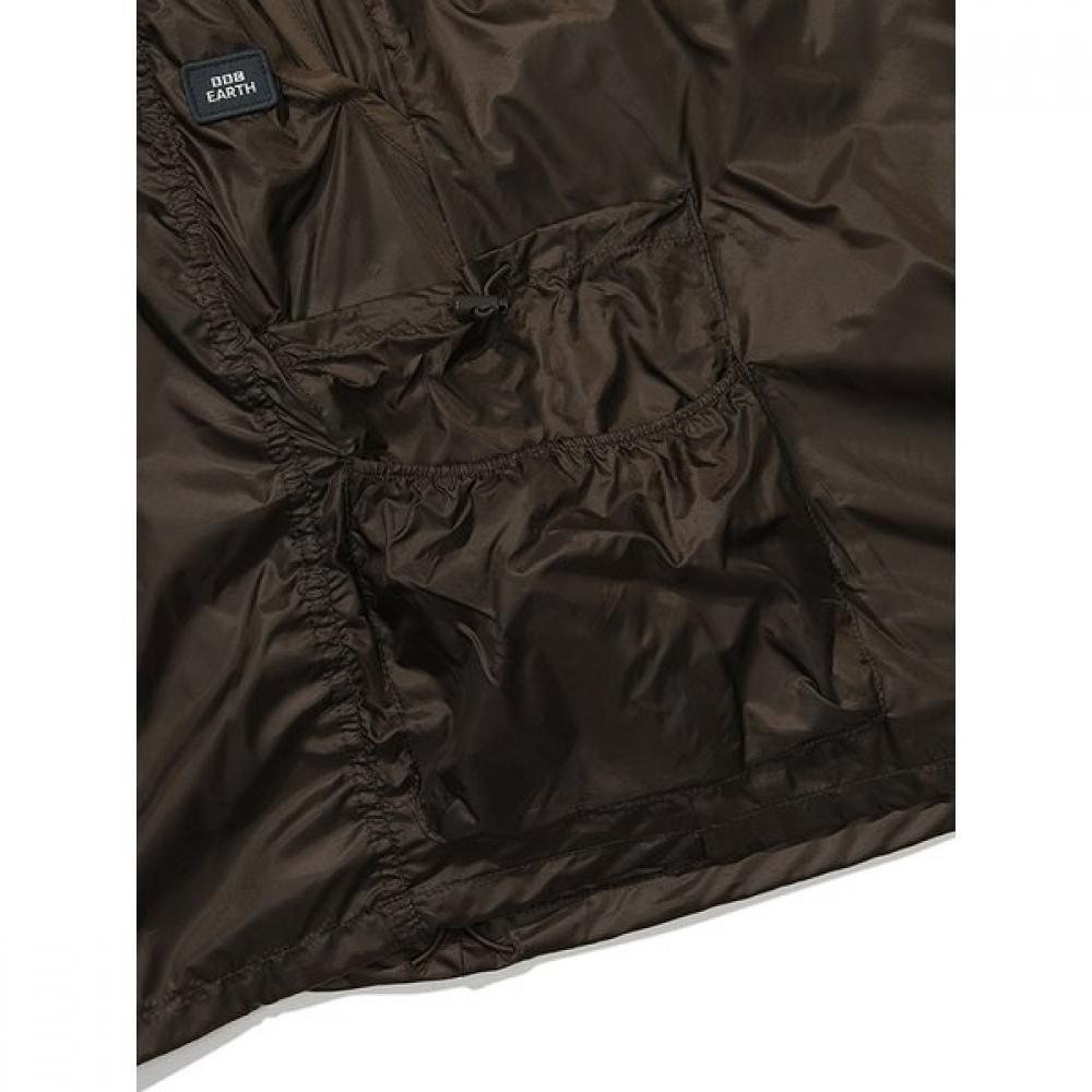 Women Cargo Midi Skirt  Brown    Shirring