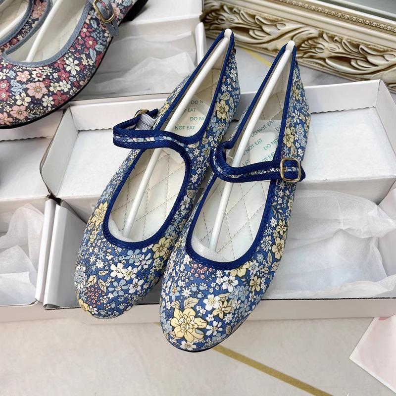 Fashion Flat Shoes for Women New Spring Autumn Mary Jane Flower Ballet Shoes for Women Lightweight Comfortable Women's Shoes
