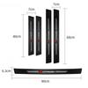 Leather Car Door Sill Protector Carbon Fiber Threshold Stickers For Citroen e-C3 e-C4 X C5X C3 C4 Cactus Picasso C-Crosser C6 C1