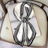Vintage Horse Print Long Hair Band Ribbon For Women Silk Hair Accessories  Trend Girl Bow Scarf Headband Hair Tie