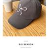 Korean Baseball Cap, Girls' Bow, Sweet, Cute, Romantic Pink Hat, Versatile Soft Top Duckbill Cap