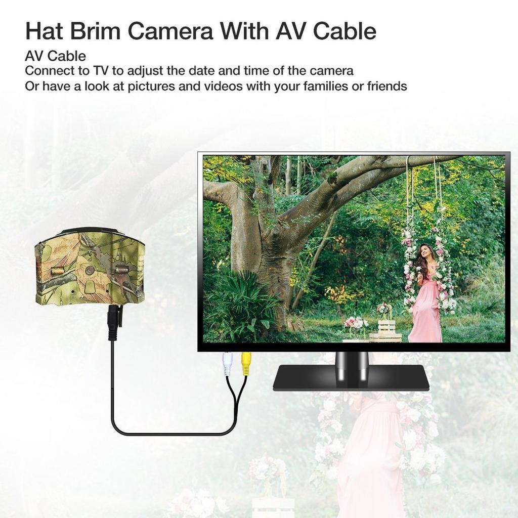 Buy Ultra HD 1080P Hat Brim Camera 120° Wide Angle Lens Outdoor Sport 2