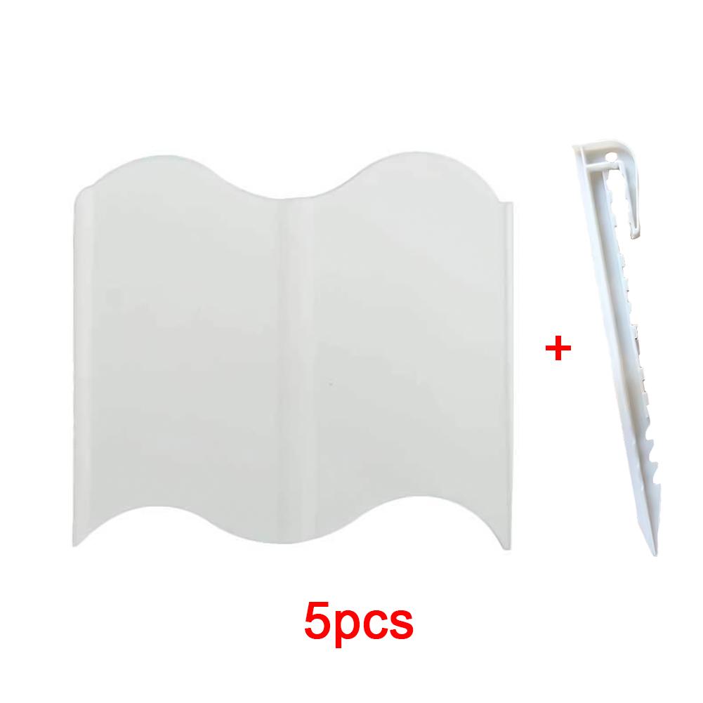 Fence with Ground Nails Garden Fence Plastic Courtyard Decorative Fence Outdoor Plug-in Fence Garden Supplies