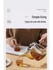 Thickened Glass Household Teapot with Tea and Water Separation Filter