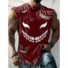 Men's Tank Top Pattern Tribe Round Neck Loose Clothing Daily Sports Sleeveless Printed Fashion Design Menswear