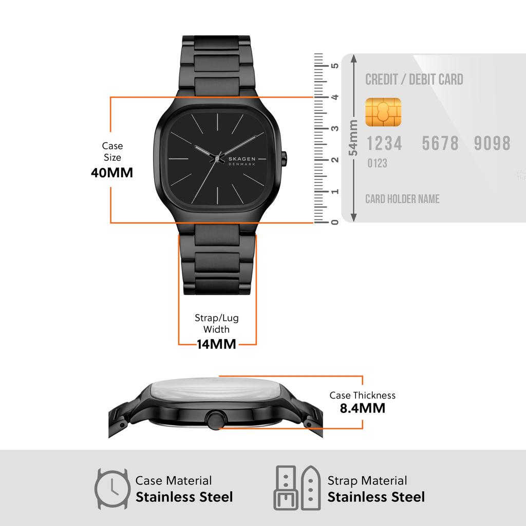 Skagen Mellem SKW6935 Men's Watch, Black