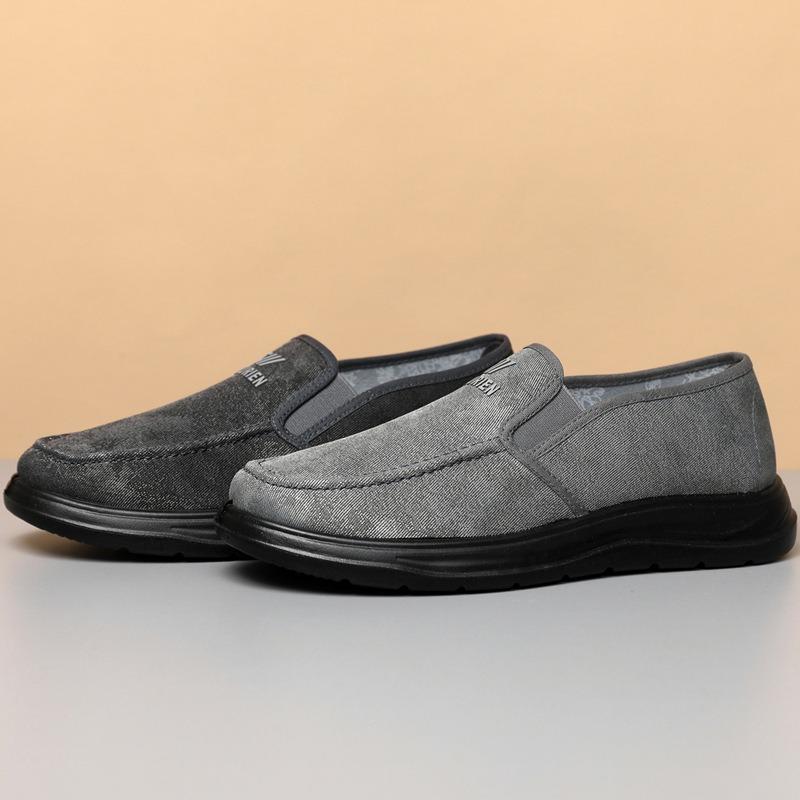 Men's Shoes ****** and Autumn Dad's New S**t-soled Old ******* Cloth Shoes Men's Casual Shoes One-pedal Cloth Shoes Trendy Lazy Shoes