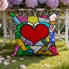 B-Britto Art Design Cushion Cover Home & Car Dual-Scene Pillow Cover: Reversible for Premium Comfort