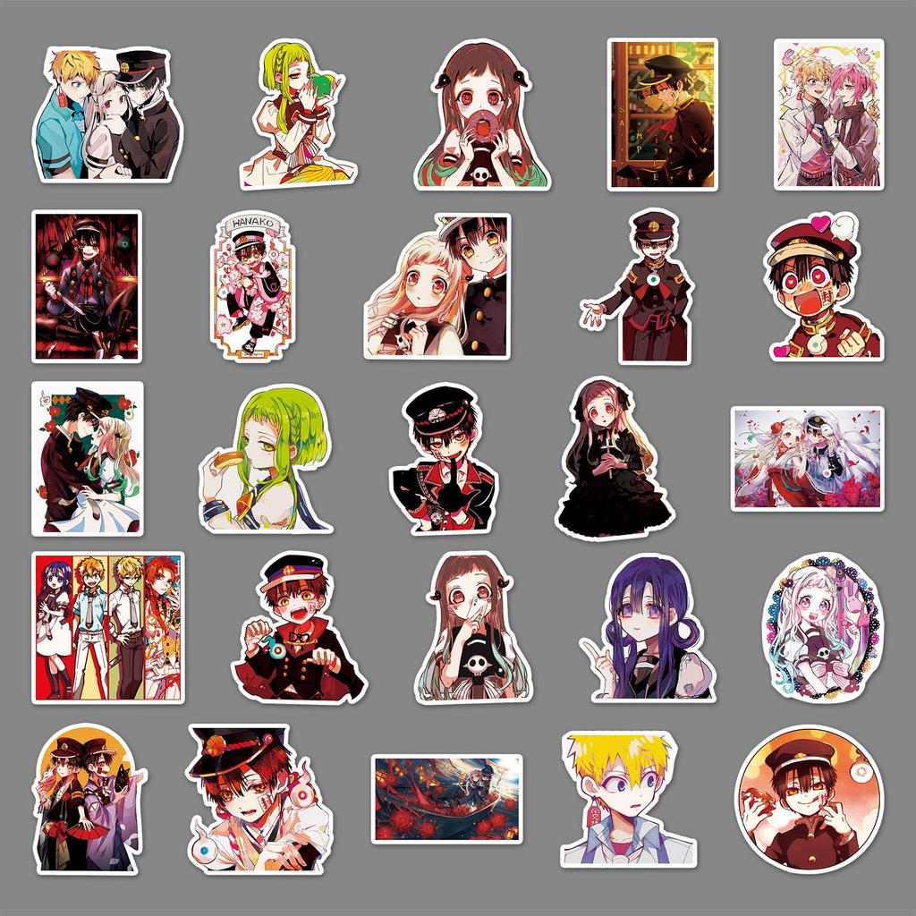 100 Jibaku Shonen Hanako-kun Japanese Anime Decorative Stickers for Laptops