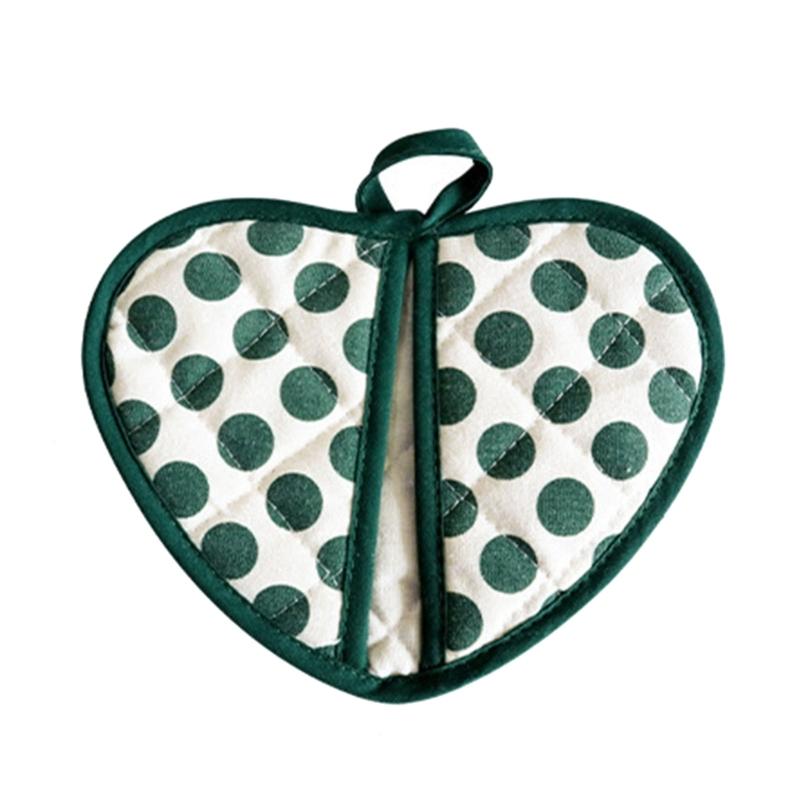 Double Layer Thickened Heat Resistant Oven Mitt For Baking Cooking And Hot Dish Handling With Washable Design зелёный