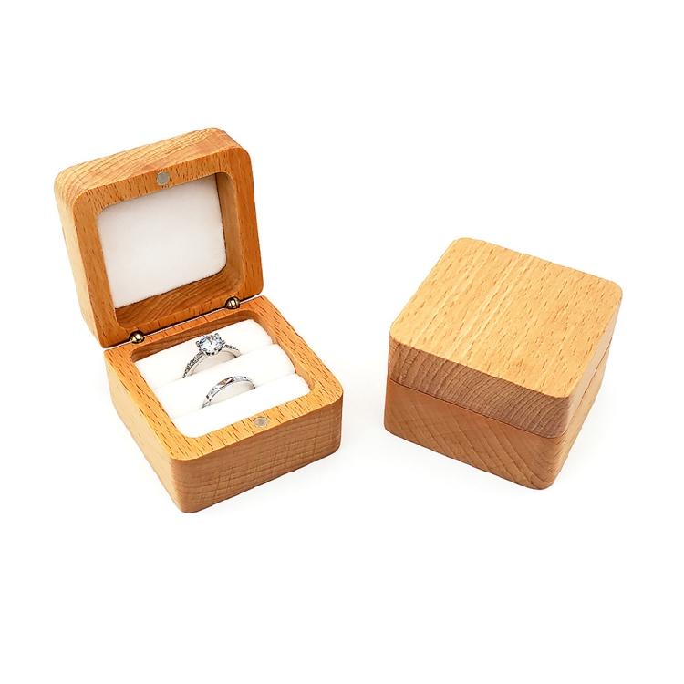Portable Jewelry for Case Engagement Ring Box Handmade Antique Ring for Case Rin