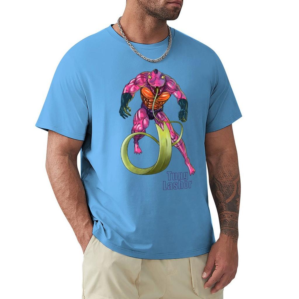 Tung Lashor T-Shirt Kawaii Clothes Shirts Graphic Tees Street Wear Oversized Graphic Tee Plain White T Shirts Men