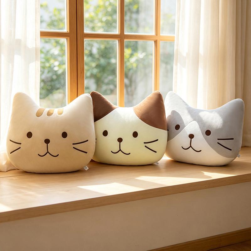 Almohada de Peluche de Gato con Diseño de Dibujos Animados Para un Sueño Acogedor y Para Regalar