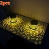 2pcs Solar Light Outdoor Garden Hanging Light LED Landscape Light Garden Decoration Waterproof Projection Light