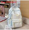 Star Pattern Girls Backpack With Material And Comfortable Straps For School