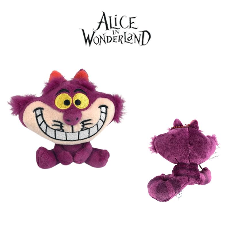 Alices Wonderland In Cheshire Cat Plush Stuffed Keychain Pendant Toy Gift Kids