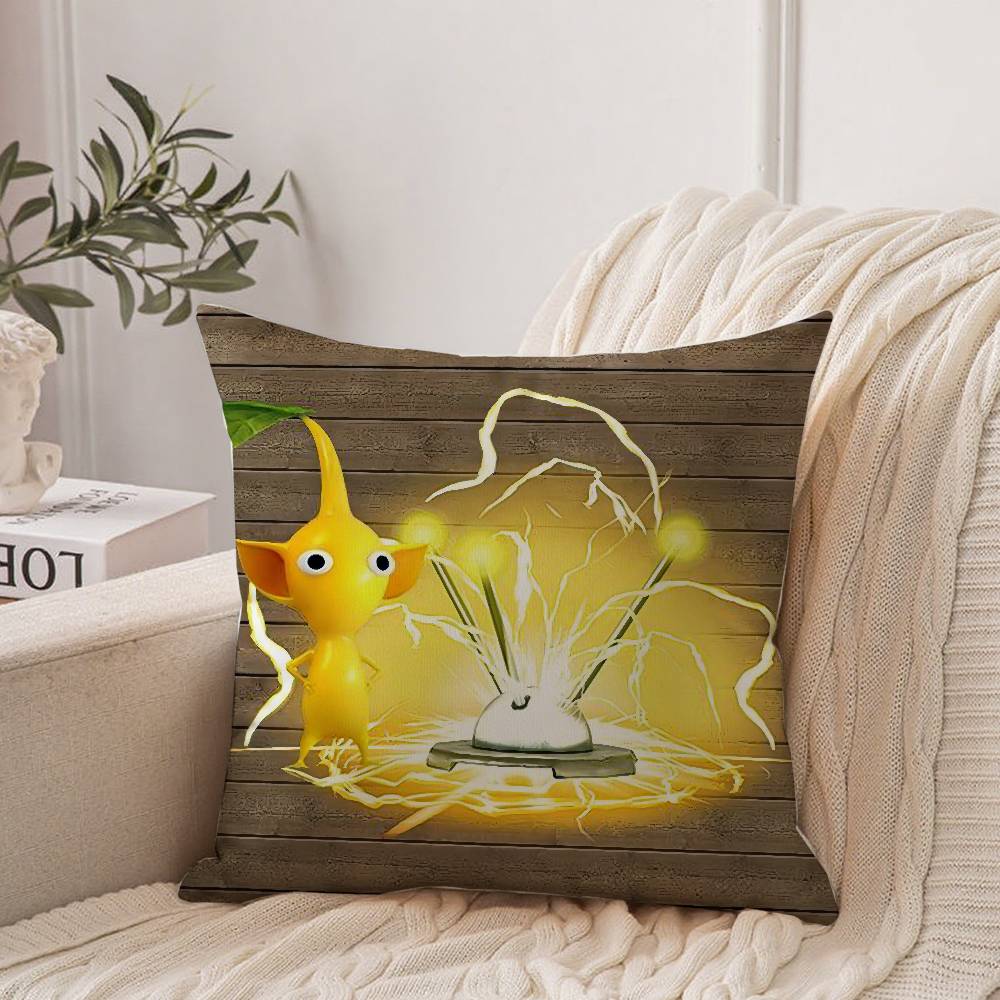 Cartoon P-PIKMINS Pillow Case Home Decor Throw For Sofa Bed Car Room Decor Gift Idea