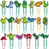 Dinosaur Cartoon Bookmark: Creative & Colorful Paperclip for DIY and Office