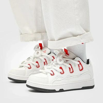 Donna Lusso Deportive Donna Uomo Skateboard Scarpe Pane Retro Tendenza Nazionale Scarpe Sportive Board Donna Skate Sneakers