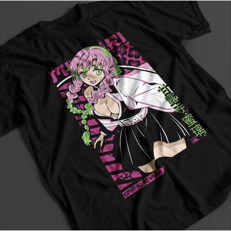 Devil Killer Shirt Ganlu Temple Mitsuri Tshirt Mens Tshirt Summer New Product Mens and Womens Casual Tshirt S