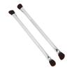 2pcs Double Ended Eyeshadow Brush Set Silver Makeup Soft Fiber Hair Nose Contour Brush Cosmetic Tool