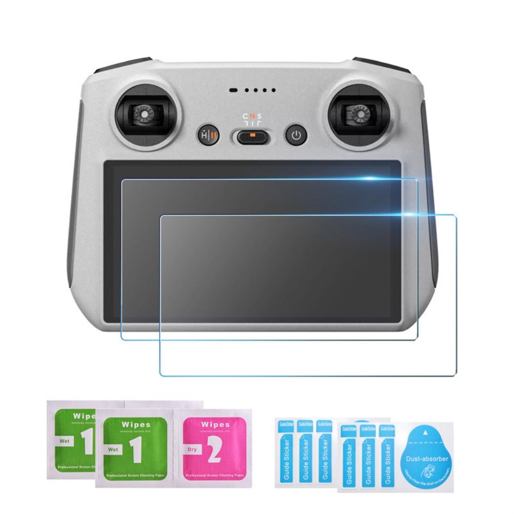 

2Pcs Screen Protector Compatible for Mini 3 Pro Drone RC Smart Controller HD Tempered Glass Monitor