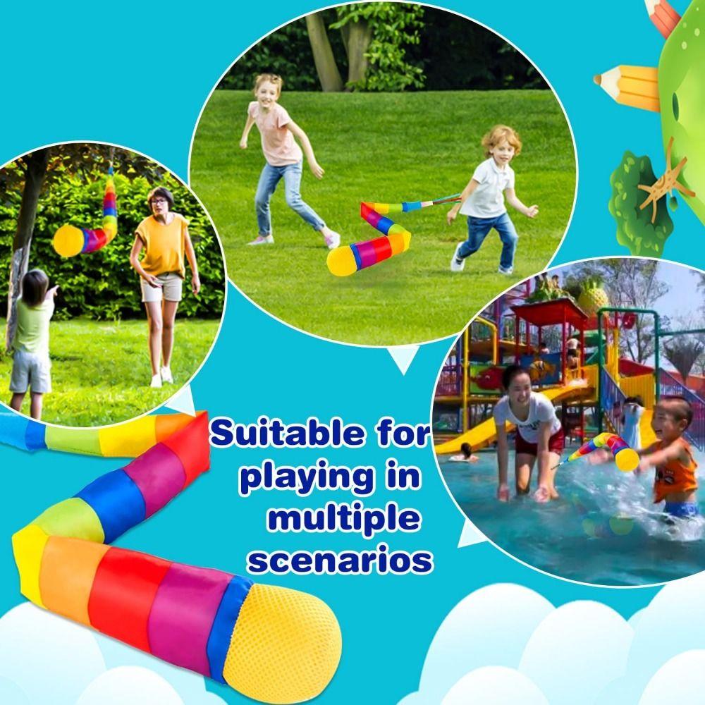 2Pcs Soft Ball Soft Tail Meteor Ball Rainbow Tail Kindergarten Hand Throwing Ball Sensory Training