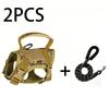 Cat Harness Traction Rope Set Reflective Camouflage Adjustable Breathable Mesh Vest Strap Universal for Kittens and Adults