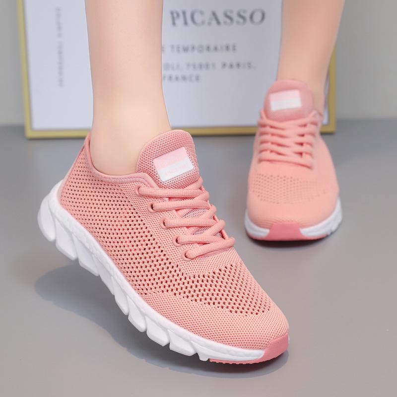 Nowe buty letnie damskie w dużych rozmiarach, antypoślizgowe, ażurowe, oddychające, casualowe buty podróżne, miękka podeszwa, lekkie buty siateczkowe, buty dla mamy