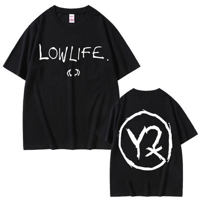 Yungblud Lowlife Album Logo Tshirt Men Fashion Rock Retro Short Sleeve Tshirt Mens Casual Cotton Oversized T Shirts