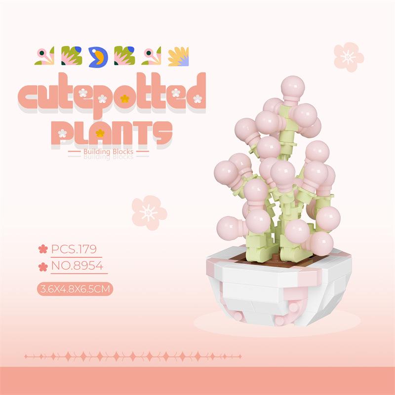 Bionic Eternal Flower Building Blocks: Sunflower and Rose Assembly Toy for Children
