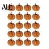 Soft Fabric Pumpkin Set 20 PCS Velvet Decorative Ornaments, Multi-Color Artificial Fall Harvest Decor Reusable Halloween Decorations for Mantel Table