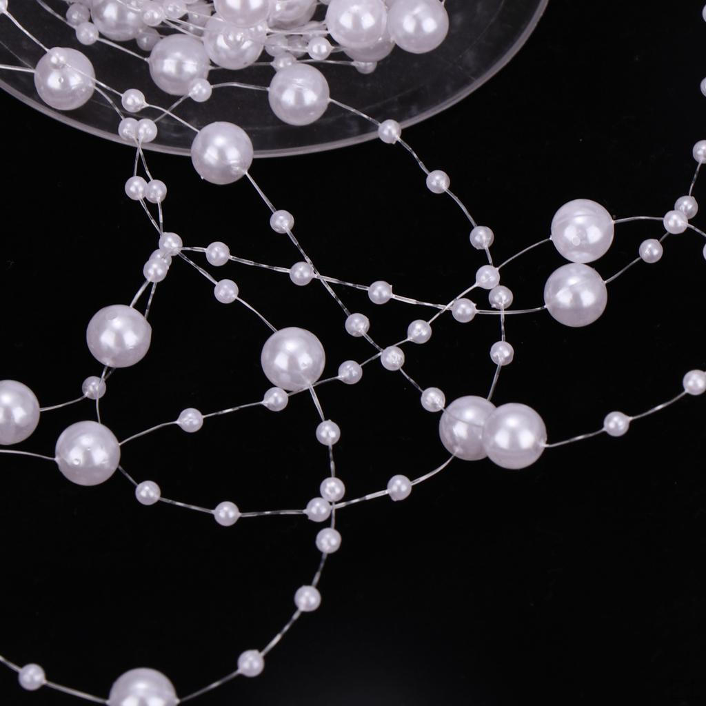 Pearl Beaded Chain Ribbon String DIY