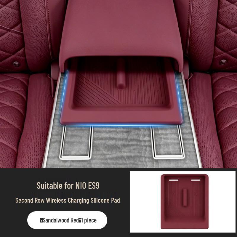 Nio ES9 Second Row Wireless Charging Silicone Pad - Non-slip Car Interior Decor