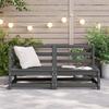 Vidaxl 2-Cz. Garden Lounge Furniture Set, Grey, Pine