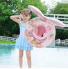 Internet Famous Cartoon Kids Swim Seat Ring Anti Rollover Thickened PVC Inflatable with Canopy Pocket for Water Entertainment
